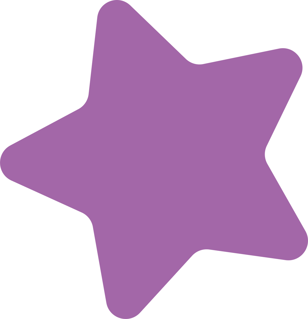 Cute Purple Star Illustration